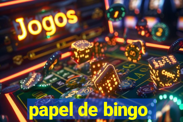 papel de bingo